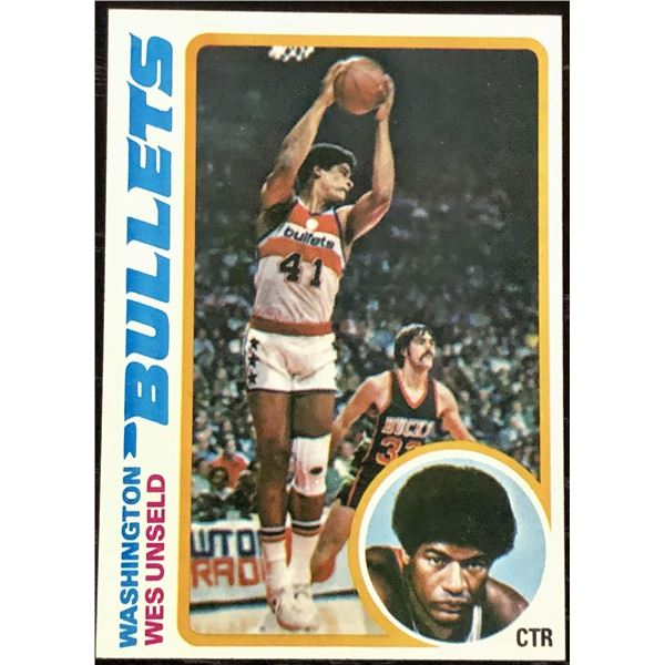 1978-79 TOPPS NBA WES UNSELD (HOF)