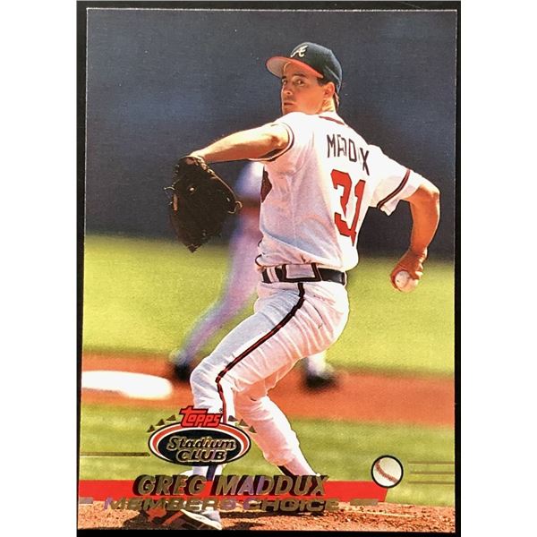 1993 TOPPS STADIUM CLUB GREG MADDUX (HOF)