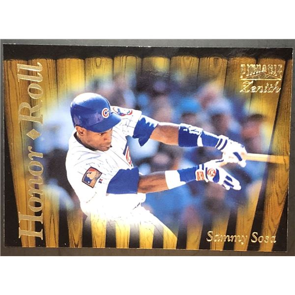 1996 PINNACLE ZENITH SAMMY SOSA