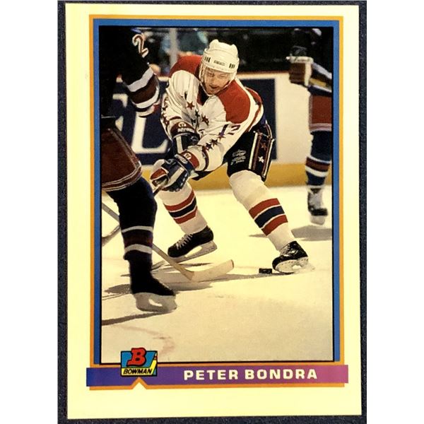 1991-92 BOWMAN PETER BONDRA ROOKIE CARD