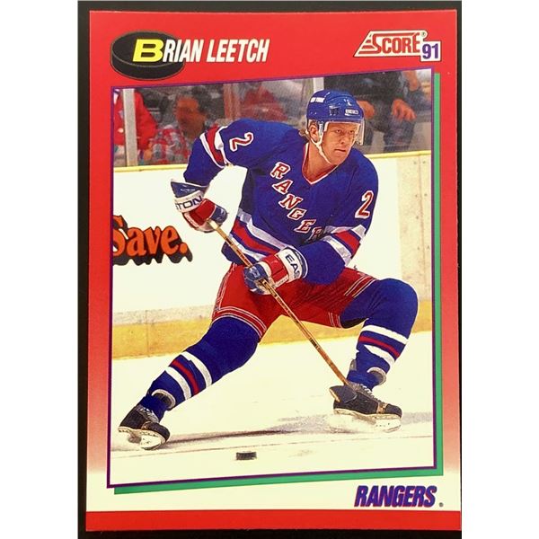 1991-92 SCORE BRIAN LEETCH (HOF)