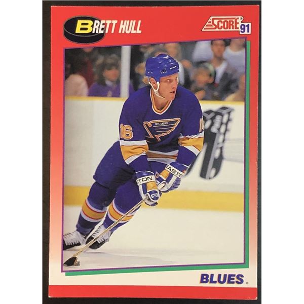 1991-92 SCORE NHL BRETT HULL (HOF)