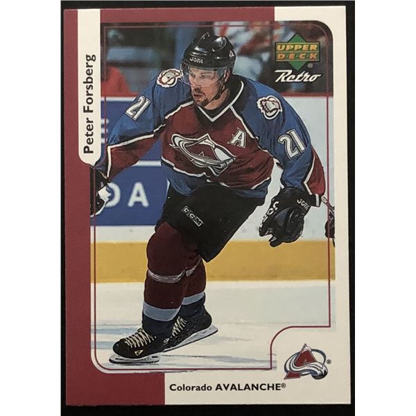 1999-2000 UPPER DECK RETRO PETER FORSBERG (HOF)