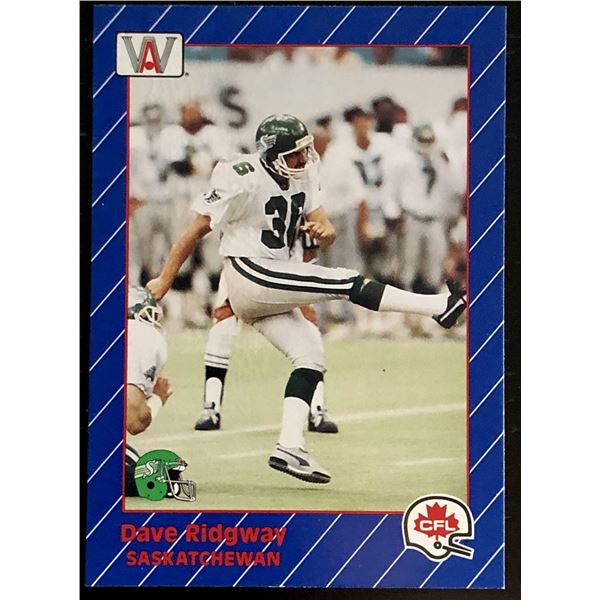 1991 AW SPORTS CFL DAVE RIDGWAY (HOF)