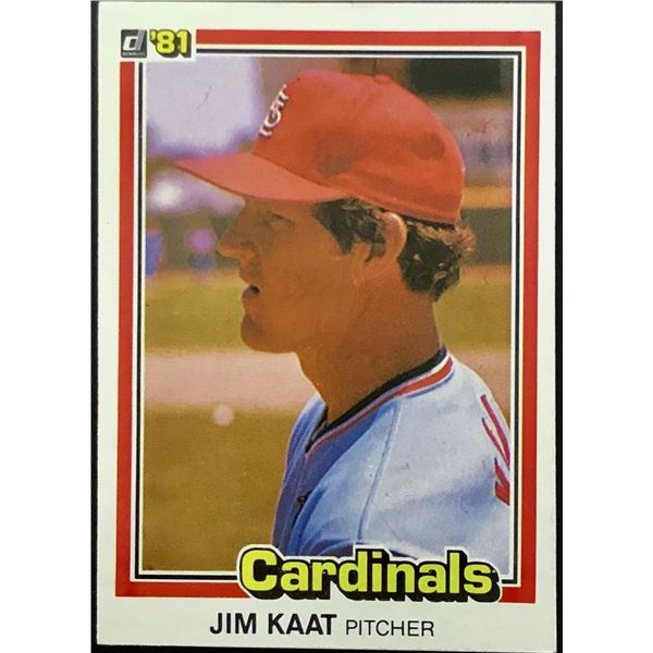 1981 DONRUSS JIM KAAT (HOF)