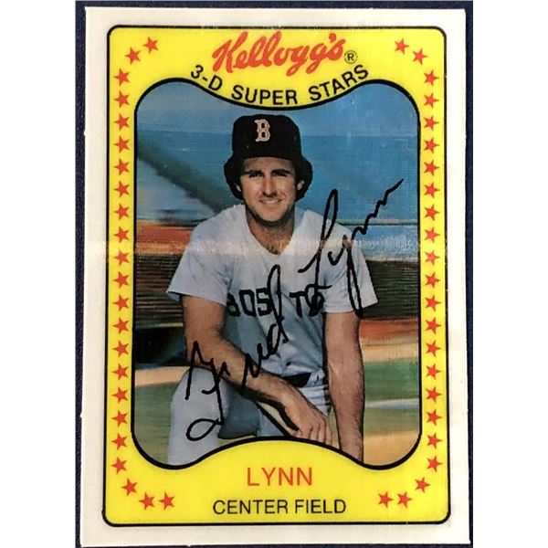 1981 KELLOGGS 3-D BASEBALL FRED LYNN