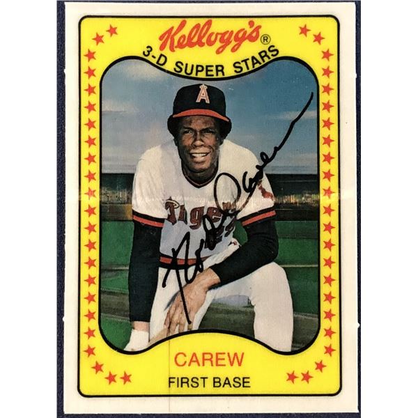 1981 KELLOGGS 3-D BASEBALL ROD CAREW (HOF)