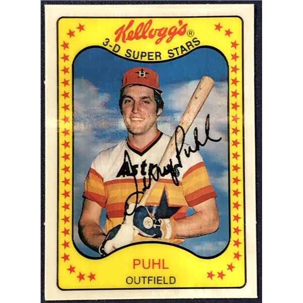 1981 KELLOGGS 3-D BASEBALL TERRY PUHL