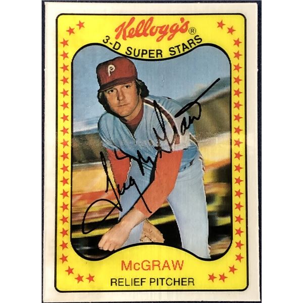 1981 KELLOGGS 3-D BASEBALL TUG McGRAW