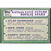 Image 2 : 1982 TOPPS ATLEE HAMMAKER ROOKIE CARD