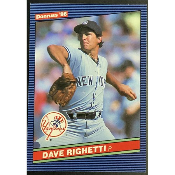 1986 DONRUSS DAVE RIGHETTI (HOF)