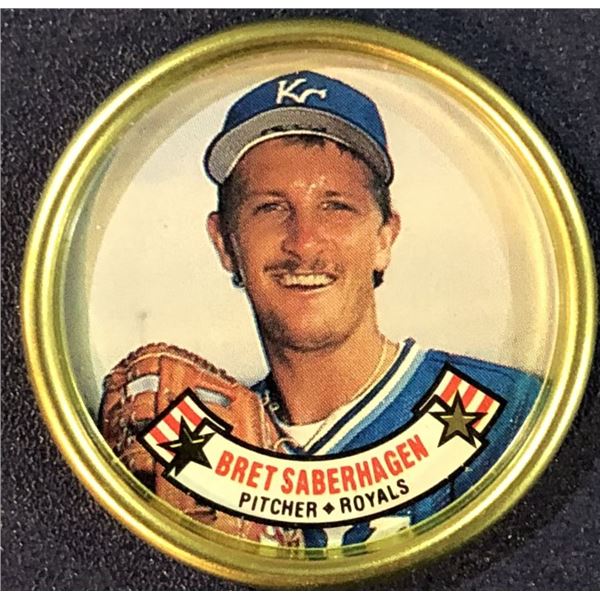 1988 TOPPS BASEBALL COIN - BRET SABERHAGEN