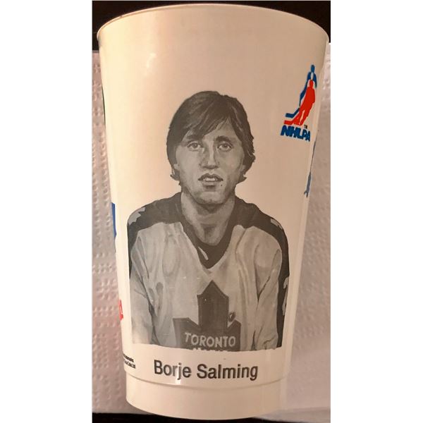 1980-81 7-ELEVEN NHL SLURPEE CUP - BORJE SALMING (HOF)