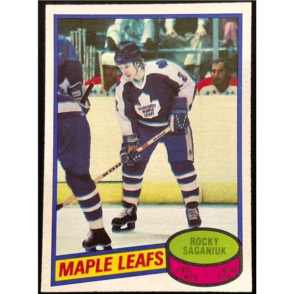 1980-81 O-PEE-CHEE ROCKY SAGANIUK ROOKIE CARD