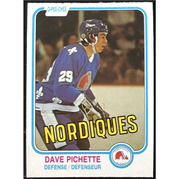 1981-82 O-PEE-CHEE DAVE PICHETTE ROOKIE CARD