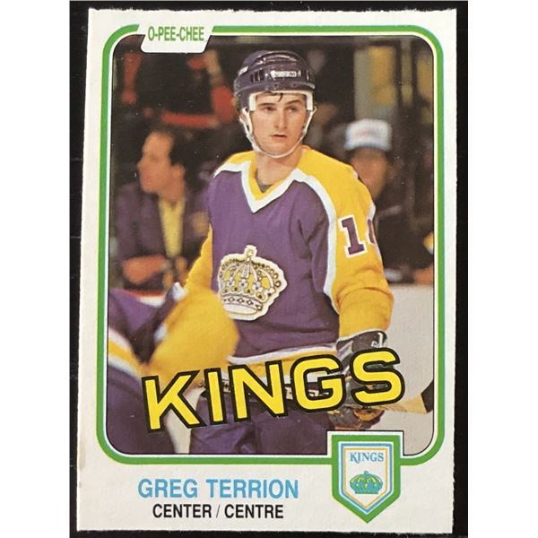 1981-82 O-PEE-CHEE GREG TERRION ROOKIE CARD