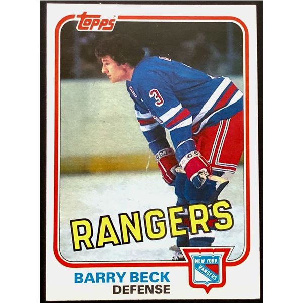 1981-82 TOPPS BARRY BECK