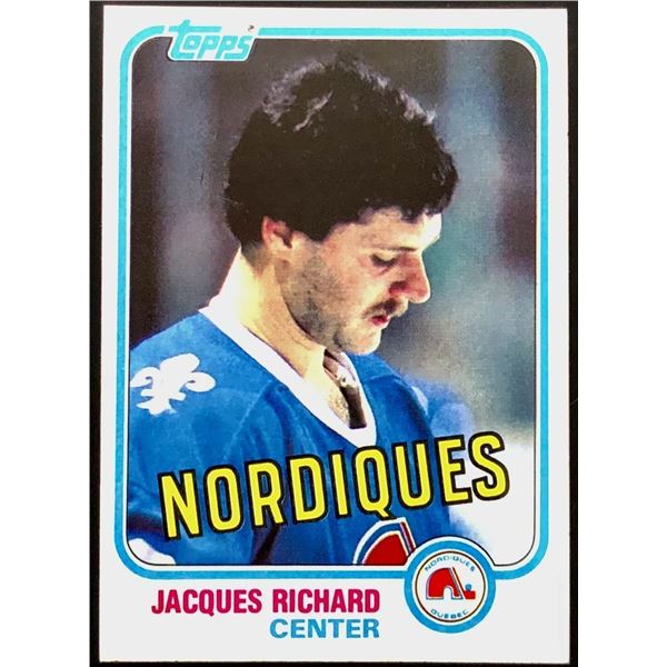 1981-82 TOPPS JACQUES RICHARD