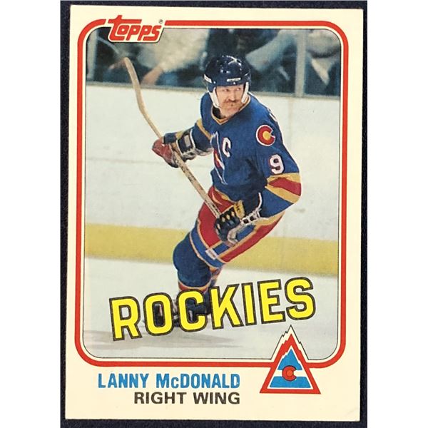 1981-82 TOPPS LANNY McDONALD (HOF)