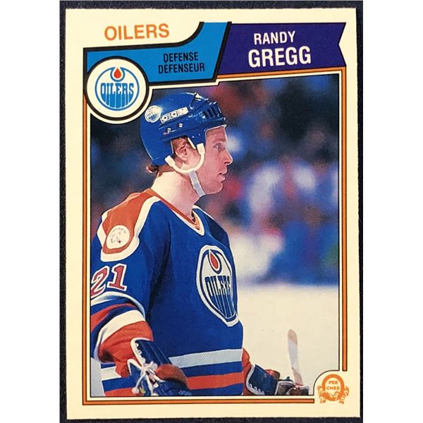 1983-84 O-PEE-CHEE RANDY GREGG ROOKIE CARD