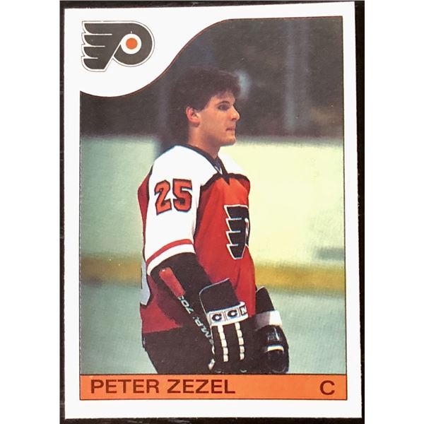 1985-86 O-PEE-CHEE PETER ZEZEL ROOKIE CARD