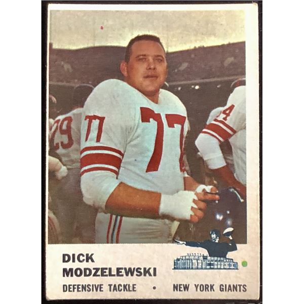 1961 FLEER NFL DICK MODZELEWSKI