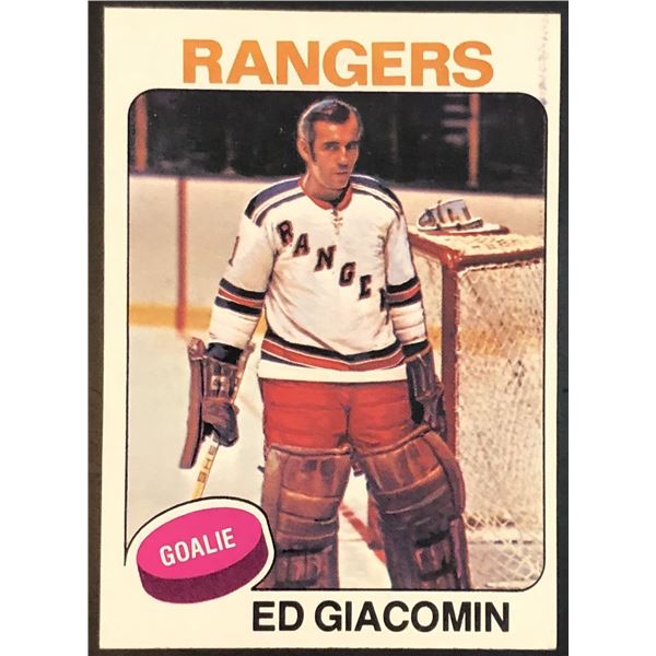 1975-76 NHL TOPPS ED GIACOMIN (HOF)