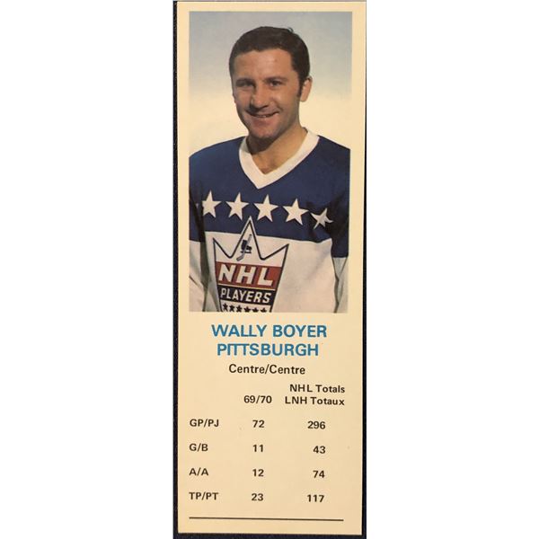 1970-71 DAD'S COOKIES WALLY BOYER