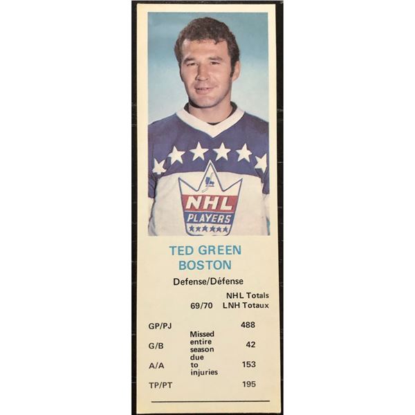 1970-71 DAD'S COOKIES TED GREEN