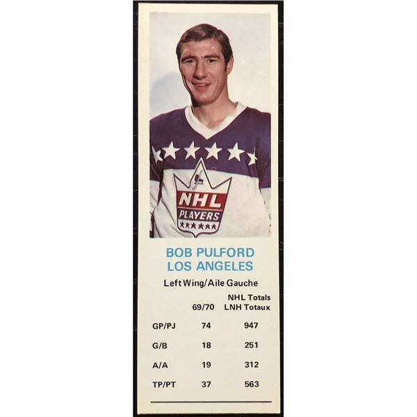 1970-71 DAD'S COOKIES BOB PULFORD (HOF)