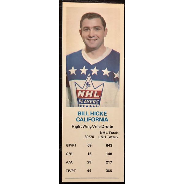 1970-71 DAD'S COOKIES BILL HICKE