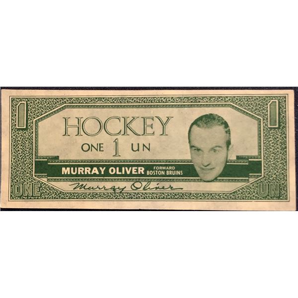 1962-63 TOPPS HOCKEY BUCKS - MURRAY OLIVER