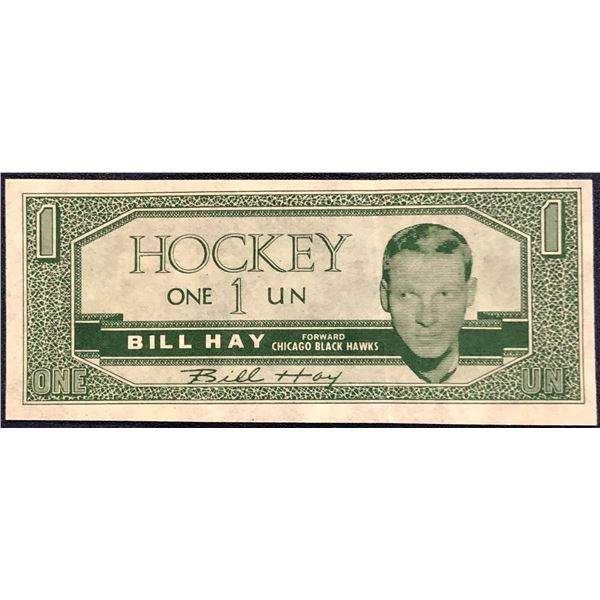 1962-63 TOPPS HOCKEY BUCKS - BILL HAY (HOF)