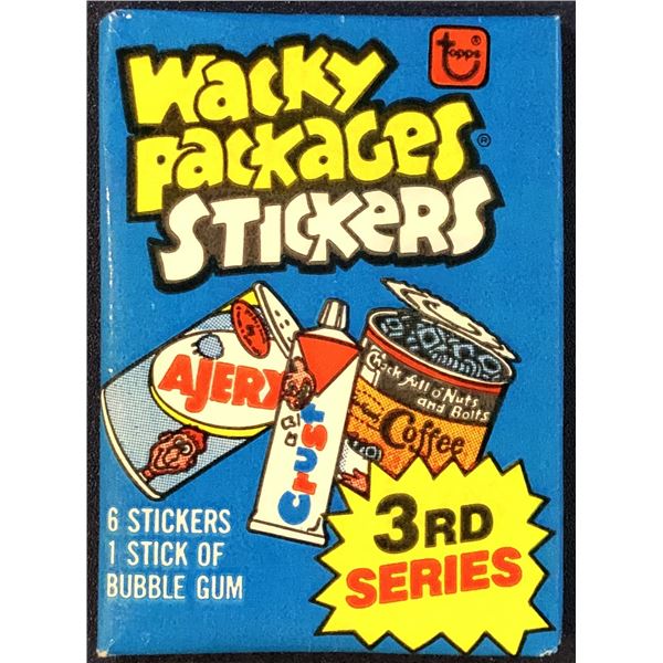 1980 TOPPS WACKY PACKAGES 3rd SERIES WAX PACK