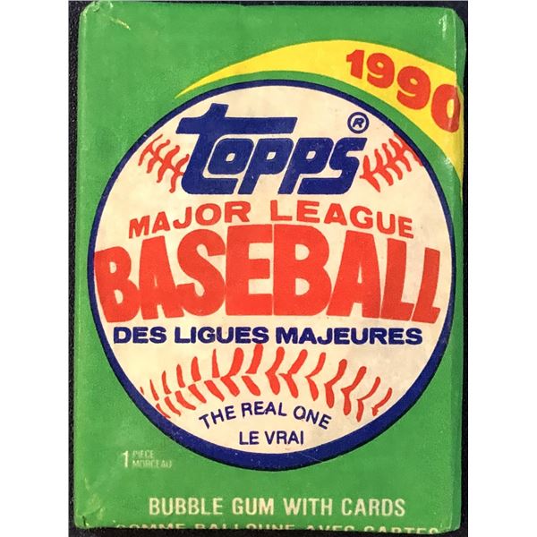 1990 TOPPS BASEBALL WAX PACK