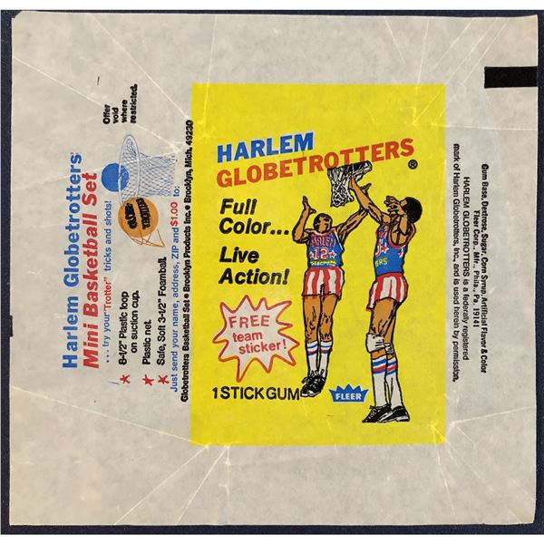 1971-72 FLEER HARLEM GLOBETROTTERS WRAPPER