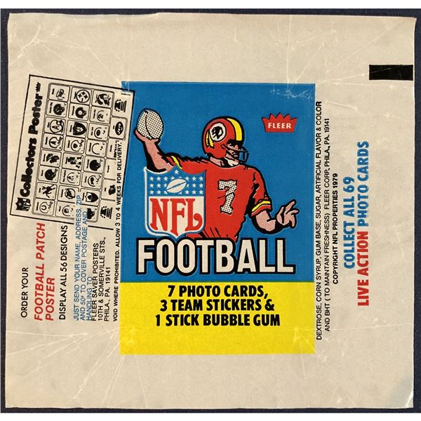 1979 FLEER FOOTBALL WRAPPER