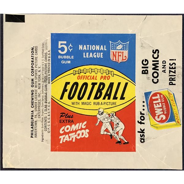 1965 PHILADELPHIA NFL FOOTBALL WRAPPER