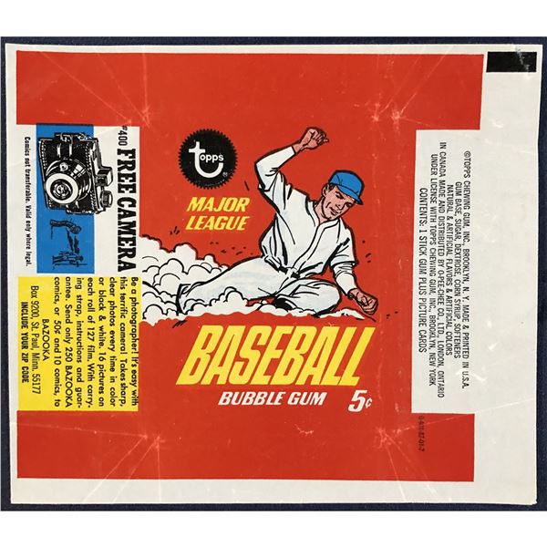 1967 TOPPS BASEBALL WRAPPER