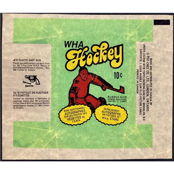 1974-75 O-PEE-CHEE WHA HOCKEY WRAPPER