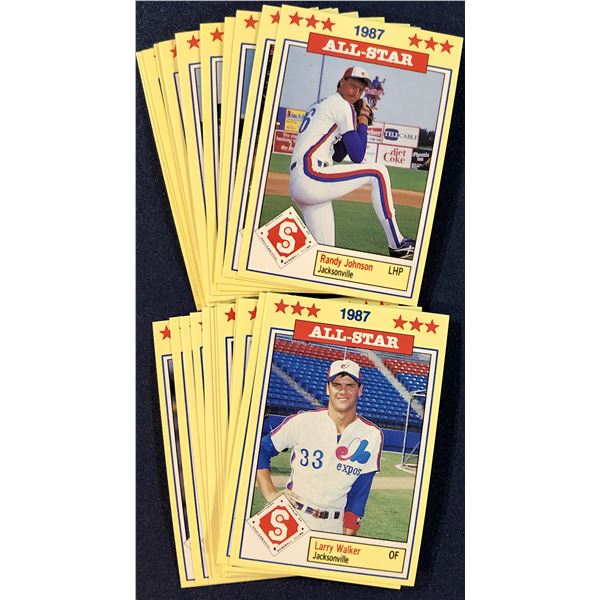 1987 SOUTHERN LEAGUE ALL STAR SET - RANDY JOHNSON (HOF)