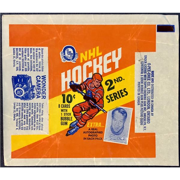 1970-71 O-PEE-CHEE NHL HOCKEY 2nd SERIES WRAPPER