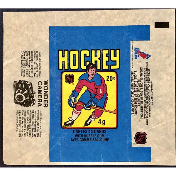 1979-80 O-PEE-CHEE HOCKEY WRAPPER - WAYNE GRETZKY ROOKIE YEAR