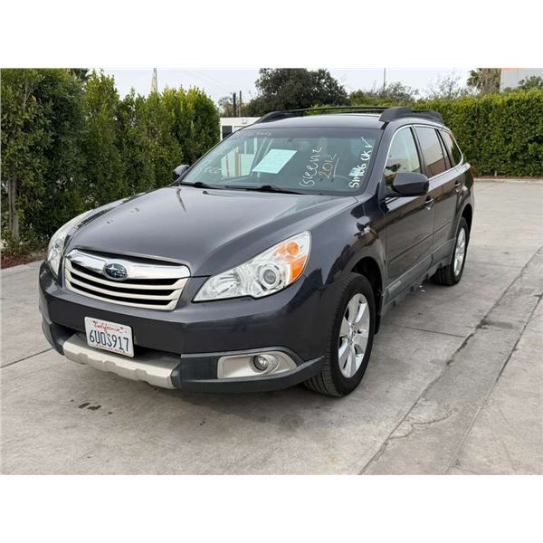 SUBA OUTBACK 2012 APPT/DUP-T SMOG
