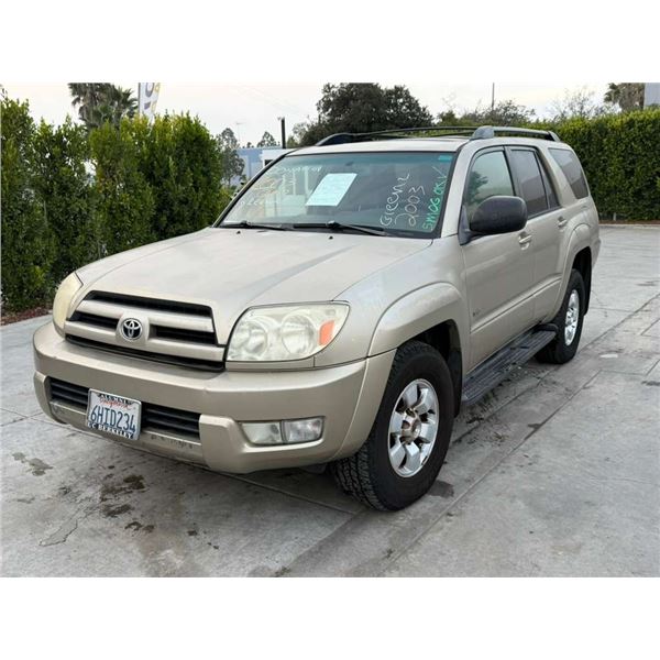 TOYT 4RUNNER 2003 O/S-T SMOG-2 DAYS