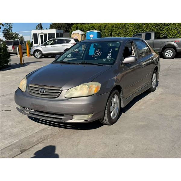 TOYT COROLLA S 2004 O/S TITLE 2 DAYS
