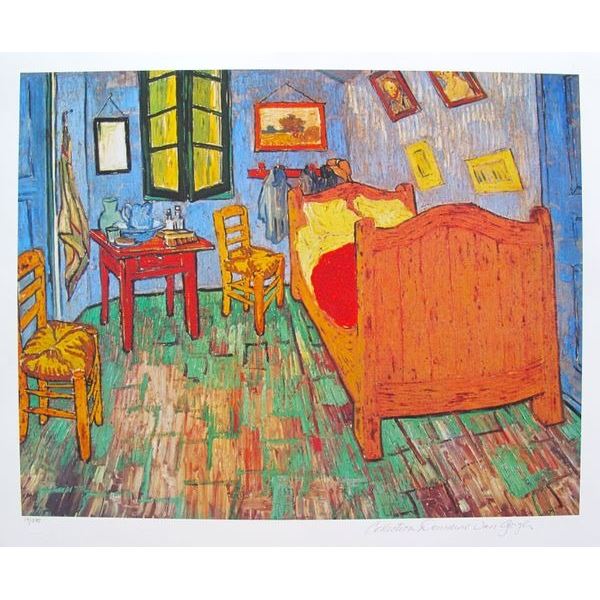 Vincent Van Gogh VAN GOGH’S BEDROOM Estate Signed Limited Edition Giclee