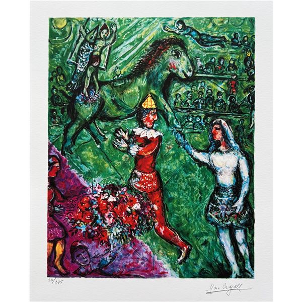 Marc Chagall CIRCUS VERDE Facsimile Signed Limited Edition Giclee