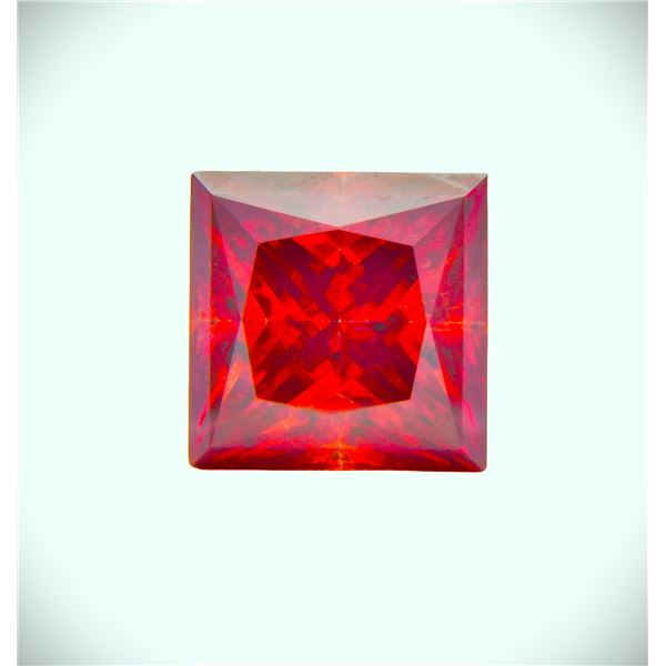 5 Ct VVS1 Princess Cut Lab Simulated Padpaparacha Sapphire
