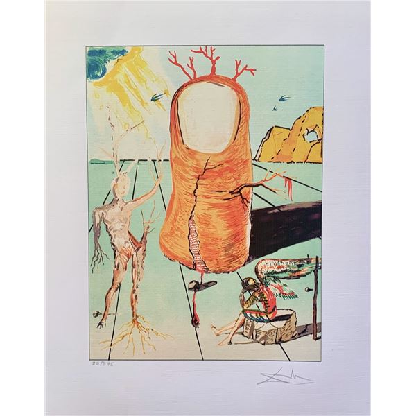 Salvador Dali THE THUMB Facsimile Signed Limited Edition Giclee